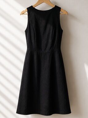 Wilfred Black Strappy Backless Mini Dress Size 4 Minimalist Little Black Dress